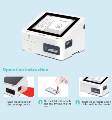 POCTELL Portable Blood Gas Analyzer Side View